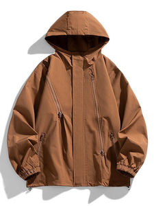 Chaqueta de deportes al aire libre para hombre, ropa funcional de retazos de calle alta y accesorios, chaquetas casuales al aire libre a prueba de viento para hombre - Product Image 5