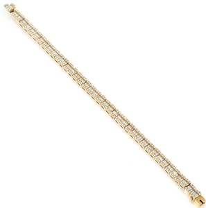 Tennis <b>Bracelet</b> 14k Gold Bezel Setting Emerald Cut, Moissanite Diamond Tennis <b>Bracelet</b> Anniversary Gift <b>Fine</b> Jewelry - Product Image 3