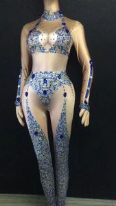Combinaisons élégantes à panneau en maille pour femmes Bodys de discothèque élégants pour les fêtes et la danse Taille naturelle - Product Image 5
