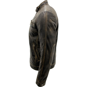 Veste en cuir de vache personnalisée 2025 pour hommes Tissu imperméable Vêtements d'extérieur Saison hivernale Veste de la meilleure qualité pour hommes - Product Image 6