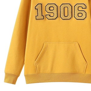 Alpha Gold Chenille Sweatshirt XS Crewneck Golden Strip Ribbed Cuff Kangaroo Pocket Sport Winter Sport Printed - Product Image 5