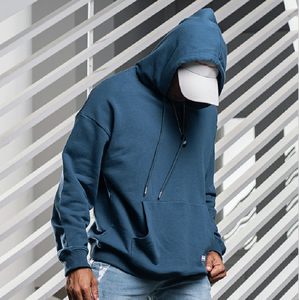 Sweat à capuche épais en coton, unisexe français éponge 3D Silicone réfléchissant imprimé en vrac - Product Image 6