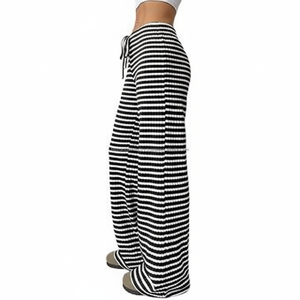 Pantalon palazzo imprimé style bohème pour femme, taille élastique, jambe large, respirant, en spandex/polyester - Product Image 6