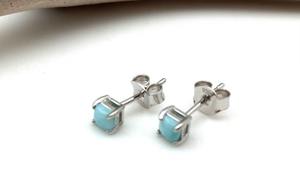 Tendance 925 Sterling Silver Larimar Gemstone Boucles D'oreilles Bijoux À La Main Argent Boho Style Boucles D'oreilles Bijoux Pour Femmes Cadeau Filles - Product Image 2