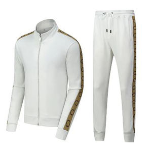 Venta al por mayor de ropa de entrenamiento de alta calidad conjunto de cremallera completa Cerved cuello fútbol chándales personalizable Copany Logo versátil hombres, s desgaste - Product Image 3