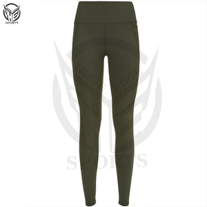 Pantalones de gimnasio de cintura alta a buen precio con bolsillos personalizados, leggings de entrenamiento elásticos en 4 direcciones, leggings de yoga para mujer. - Product Image 5