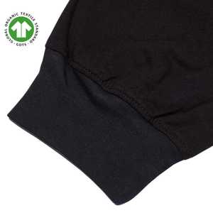 <span class=keywords><strong>Pantaloni</strong></span> da uomo <span class=keywords><strong>pantaloni</strong></span> Jogger in cotone organico Jersey 5.4 oz nero antirughe traspirante <span class=keywords><strong>con</strong></span> polsini a coste tinta unita e a coste - Product Image 4