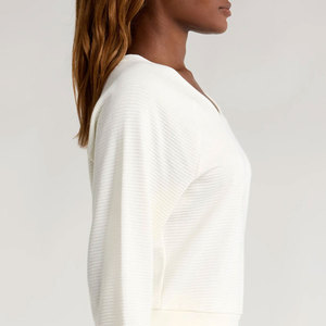 Pulls décontractés pour femmes 100% respirants à col en V avec logo sur le devant - Prix raisonnable - Product Image 5