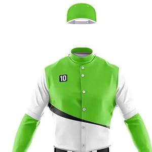 Dernier modèle Uniformes de chemise de baseball pour hommes, respirant, de couleur unie, taille personnalisée, sublimation, prix en lot - Product Image 4