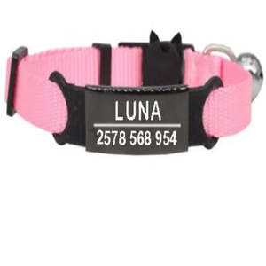 Custom Simple Style <b>Personalized</b> Grave Necklace for <b>Cats</b> Solid Pattern Nylon Material - Product Image 4