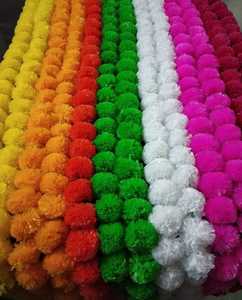 พวงดอกไม้ประดับดอกดาวเรืองเทียมสำหรับตกแต่งงานแต่งงานแบบอินเดียงานเทศกาลเทศกาลคริสต์มาสแบบดิวาลีพวงมาลัยดอกไม้สำหรับตกแต่งงานปาร์ตี้ - Product Image 1