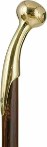 Bastón para caminar con mango de latón fundido, nuevo bastón de viaje con cabeza de águila chapada en plata para caminar - Product Image 3