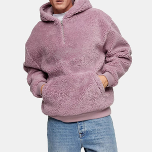 <b>Sherpa</b> Fleece <b>Hoodie</b> with Digital Printed 100% Cotton Plush Lining Oversized Fit Soft Daily Warmth and Style for Winter - Product Image 6