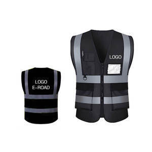 Durable High Visibility Reflective Safety Vest for Construction Sites Comfortable Fit <b>Adjustable</b> <b>Straps</b> Polyester Material - Product Image 1