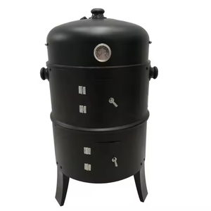 Heavy Duty Charcoal Barbecue Grill Combo <b>Large</b> Offset Smoker Multi Functional Backyard Patio Steel Wood Burning <b>Barbeque</b> Cooker - Product Image 1