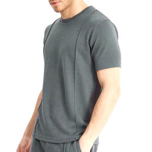 Two-Piece Short Sleeve <b>T</b>-<b>Shirt</b> Shorts Set Wholesale Summer Quick Dry Streetwear for <b>Men</b> Customizable Cotton/Polyester High - Product Image 5