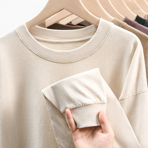 Camiseta de lavado ácido de 280g de peso pesado de gran tamaño de 100% algodón de alta calidad para hombres, camisetas con logotipo de impresión personalizada Vintage - Product Image 2