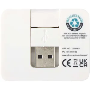 Hub USB Ecologico in Plastica Riciclata per Forniture da Ufficio - Product Image 4