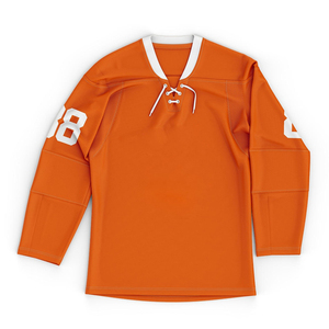 Uniformes de hockey sur glace sublimés à séchage rapide pour hommes, maillot d'entraînement d'équipe de hockey brodé avec numéro et nom d'équipe brodés - Product Image 4