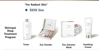 韓国美容院 (クリニック) EXOSOME SKINケアセット使用