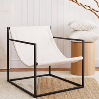 Chaise longue modulaire contemporaine pour balcon et patio, canapé d'extérieur, décoration intérieure, salon, détente, salle à manger, métal