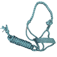 Sillín occidental, cinta de Mula ecuestre, cabestro trenzado, cuerda de plomo de caballo, cuerda trenzada de vaquero, equipo de caballo, sillín occidental, collar para la cabeza