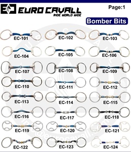 2025 mèches de fer doux en alliage bleu de haute qualité Baucher verrouillage mèche de fer doux à joint unique - Product Image 2
