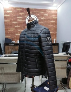 ORCAFITS Top Trending Puffer Jacket <b>Zipper</b> Closure Windproof Casual Winter <b>Coat</b> Regular Fit Polyester Material Left Sleeve Logo - Product Image 1