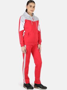 Ensemble de jogging à capuche zippé d'entraînement décontracté personnalisé pour femmes Survêtements deux pièces multicolores pour l'hiver - Product Image 2