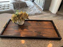 Calidad Premium Listo para enviar Bandeja de madera extra grande Bandeja para servir con asa - Product Image 5