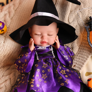Babeside Nancy 16 "réaliste Silicone Halloween bébé bébé fille habiller <span class=keywords><strong>la</strong></span> <span class=keywords><strong>nuit</strong></span> réaliste Reborn bébé poupée avec fonction <span class=keywords><strong>pipi</strong></span> - Product Image 1