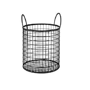 Cesto para Ropa Sucia de Moda, en Acabado Negro con Recubrimiento en Polvo, Juego de Dos con Asas de Diseño para Uso Doméstico - Product Image 6