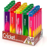 Meilleur prix 20 pièces jetables coupe-vent Cricket briquets boîtes 500 pièces Carton livraison rapide en gros briquets vente maintenant