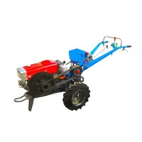 Mini tracteur agricole à deux roues Acheter un petit tracteur agricole à main 15HP à prix réduit Tracteur agricole à deux roues à pied