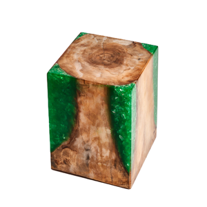 Nouveau tabouret artisanal en bois et résine de créateur Tabouret décoratif en bois pour la maison ou l'hôtel Tabouret artisanal de designer moderne - Product Image 2