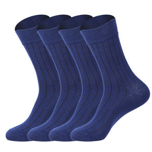 Calcetines de vestir formales clásicos para hombre de diseño elegante de alta calidad, patrón sólido, logotipo personalizado, aspecto de oficina afilado, precio mejor producto - Product Image 2