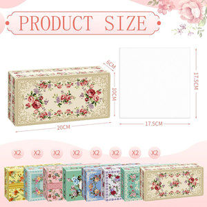 Boîtes à mouchoirs petite boîte à mouchoirs plate personnaliser l'impression pour salle de bain bureau chambre maison école cuisine famille Pack - Product Image 2