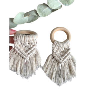 Thème frais coton fait à la main porte-serviettes décor de Table accessoires de mariage macramé décoration anneau de serviette pour les événements de fête - Product Image 5