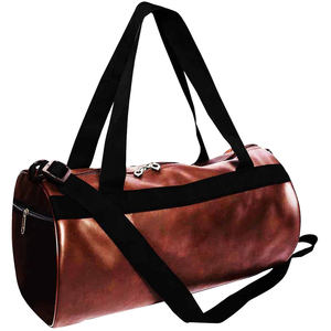 Men's Custom Large Capacity 20-35L Lightweight Fashionable Genuine Leather <b>Weekender</b> Duffel <b>Bag</b> Portable Overnight Travel - Product Image 5