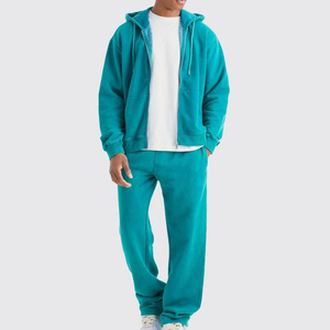 Nuevos chándales de moda con cremallera completa, conjunto de invierno estampado transpirable con logotipo personalizable - Product Image 1