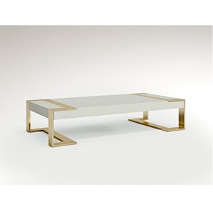 Meubles de salon de style rond moderne pieds en métal argenté Table d'appoint en métal moderne - Product Image 1