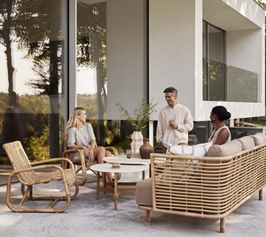 Sillón de Ratán con Acabado Natural, Estilo Moderno para Interiores y Exteriores - Product Image 4