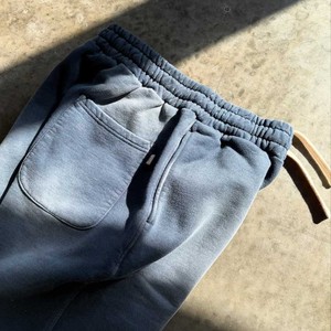 Ensemble sweat à capuche et pantalon de survêtement personnalisé épais 100% coton survêtement bleu marine délavé à l'acide survêtement pour hommes - Product Image 3