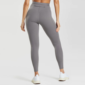 Leggings tricotés taille haute pour femmes Yoga athlétique pantalon de Jogging mince respirant séchage rapide léger pleine longueur Gym Fitness - Product Image 3