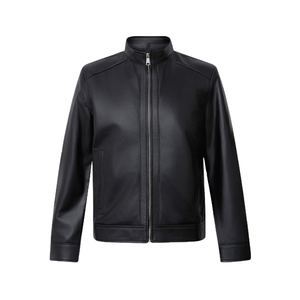 Veste en cuir véritable pour homme sur mesure, style automne en cuir véritable - Product Image 5