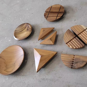 Boutons en bois multi-usages Poignée Armoires Tiroirs Commodes Armoires Salles de bains Cuisines Salons Hôtels Écoles Appartements - Product Image 1