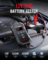 GOOLOO Nouveauté ST5 Testeur de charge multi-batteries 12V 24V avec analyseur pour motos, voitures, batteries lithium et LiFePO4
