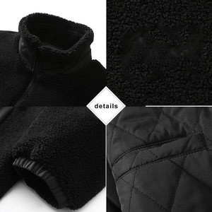 OEM Custom Pattern Stand Woolen <b>Men's</b> Winter <b>Jacket</b> Outdoor <b>Jackets</b> Warm Custom Logo Polar <b>Sherpa</b> Fleece <b>Jacket</b> - Product Image 2