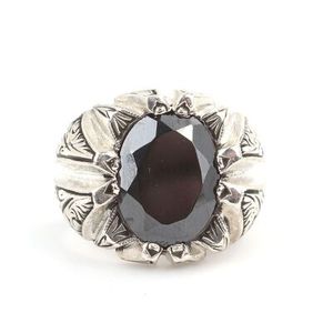 Men's 925 Sterling <b>Silver</b> <b>Ring</b> Oval Onyx Stone Bezel <b>Set</b> Fashionable Rose & Gold Plated Stylish Trendy Design Gift - Product Image 4