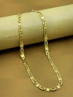 Chaînes de gros en laiton plaqué or 14K, 18K, 24K, maillons mariniers, design moderne, style maillon marinier, chaînes de mode, colliers